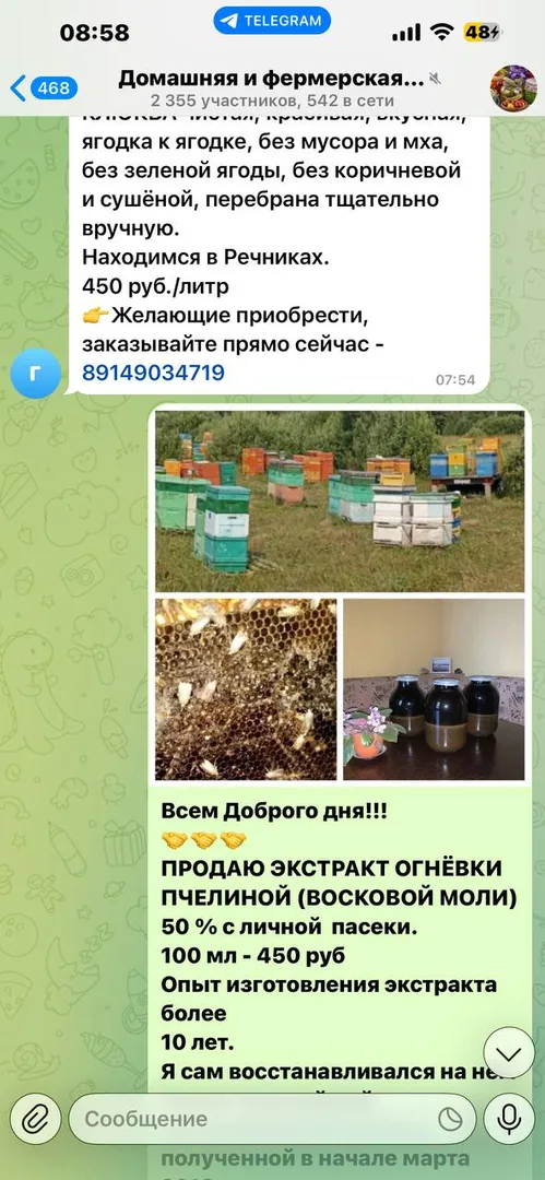 Экстракт огнёвки пчелиной 50% с личной пасеки — фото 3