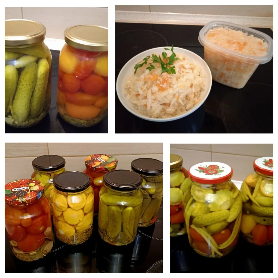 Маринованные и квашеные овощи, ассорти